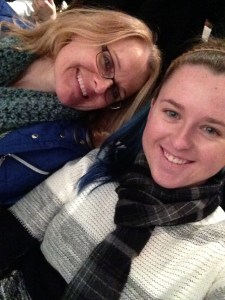 My mom and I waiting for the play to start!
